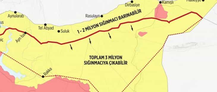 Türkiye 3 milyon Suriyeli için güvenli bölge önerdi