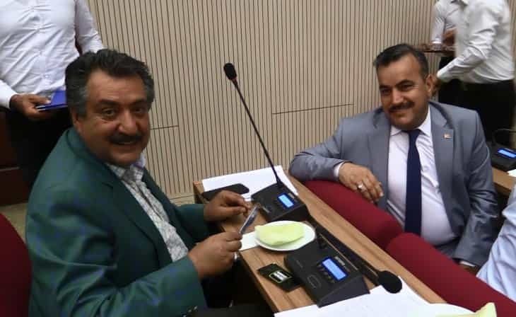 Başkanlara ünlü Çumra Kavunu ikram edildi