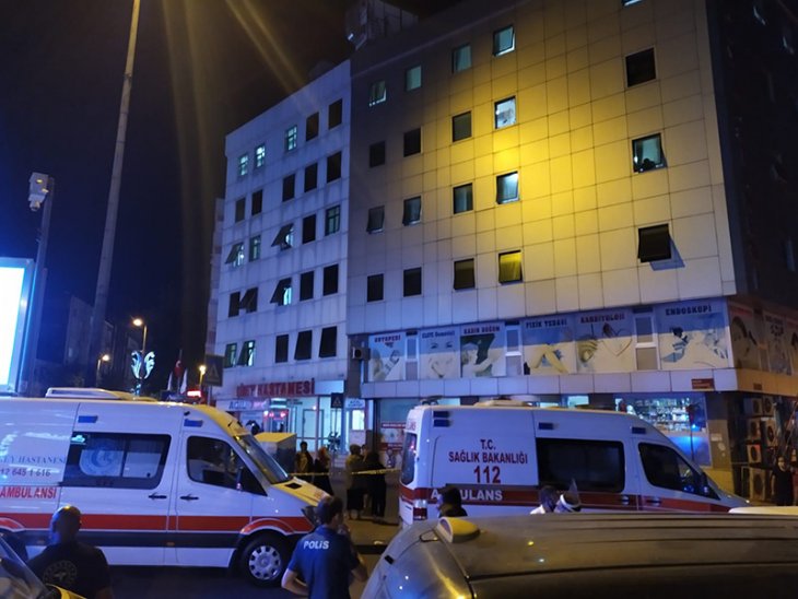 Hastanenin yoğun bakımında korkutan yangın