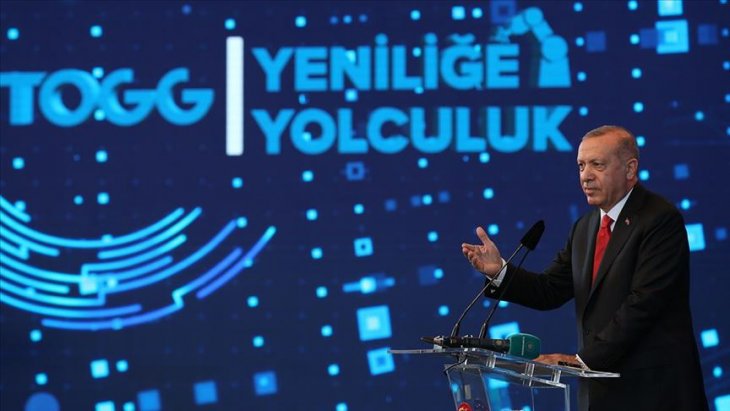Cumhurbaşkanı Erdoğan'dan 'Türkiye'nin Otomobili' paylaşımı
