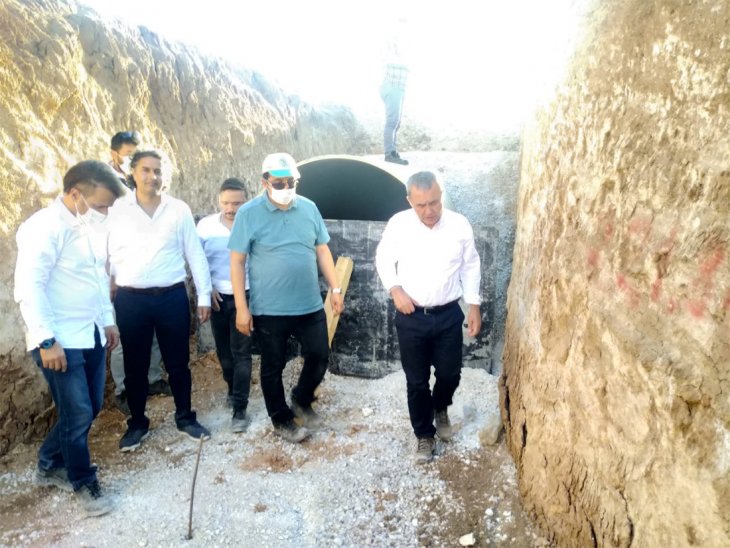 DSİ Bölge Müdürü dev sulama projesi çalışmalarını yerinde inceledi