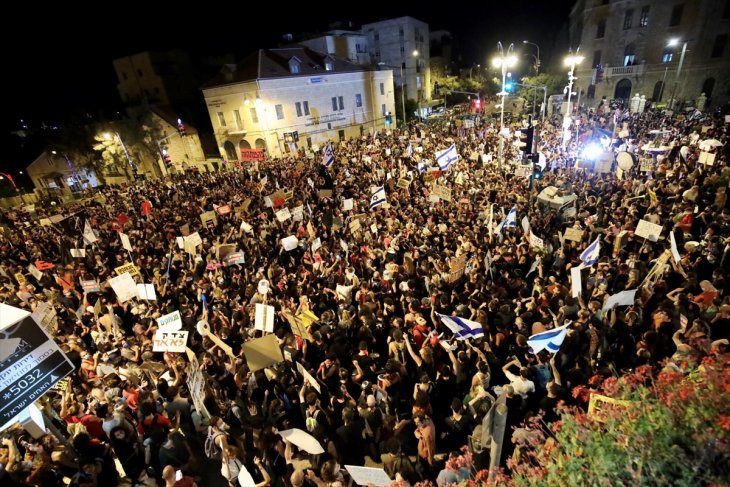 İsrail'de Netanyahu karşıtı gösteriler ülke geneline yayılıyor