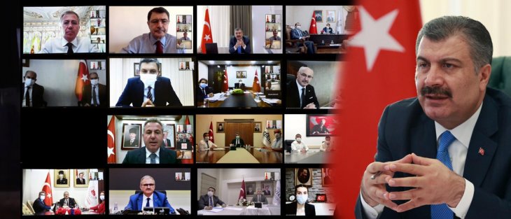 Bakan Koca'nın başkanlığındaki toplantıda Konya'nın Kovid-19'daki son durumu değerlendirildi
