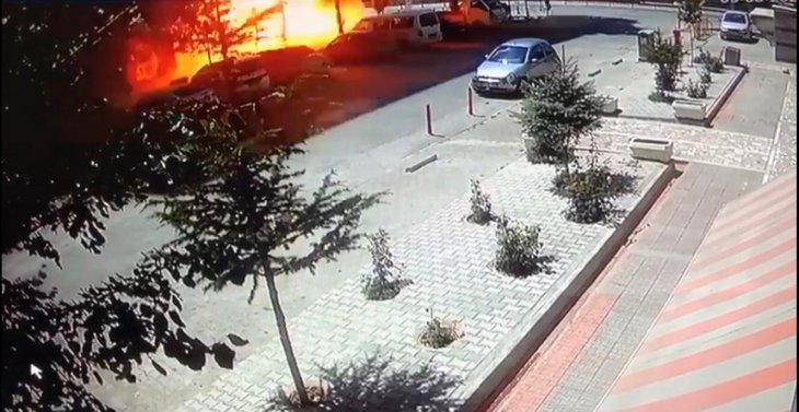 İşte Konya'daki patlama anı