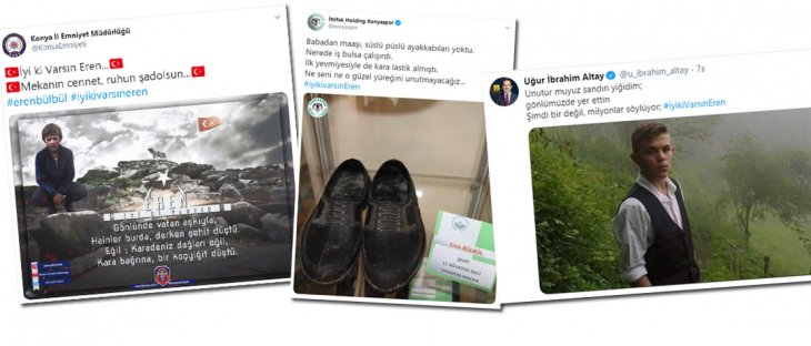 Konya'dan Eren Bülbül paylaşımları