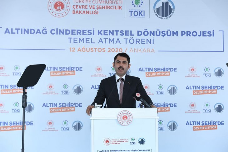 Cinderesi Kentsel Dönüşüm Projesi kapsamında 451 konutun temeli atıldı