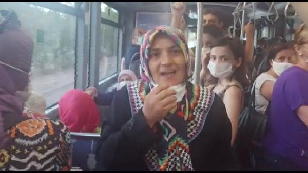 Otobüste maske takmayan kadının savunması Bakan Koca’yı kızdıracak türden I VİDEO