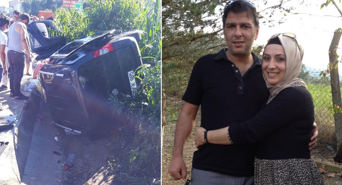 Su kanalına düşen otomobildeki polis öldü, eşi ve 3 çocuğu yaralandı