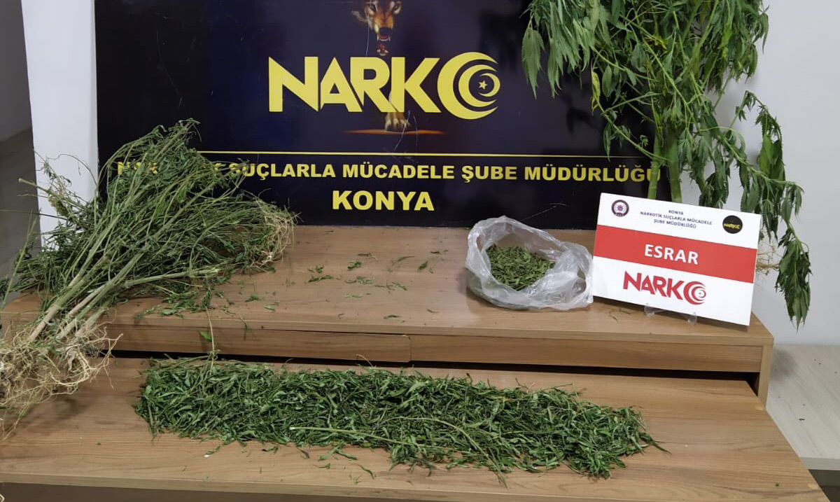 Konya'da uyuşturucu operasyonu: 8 gözaltı