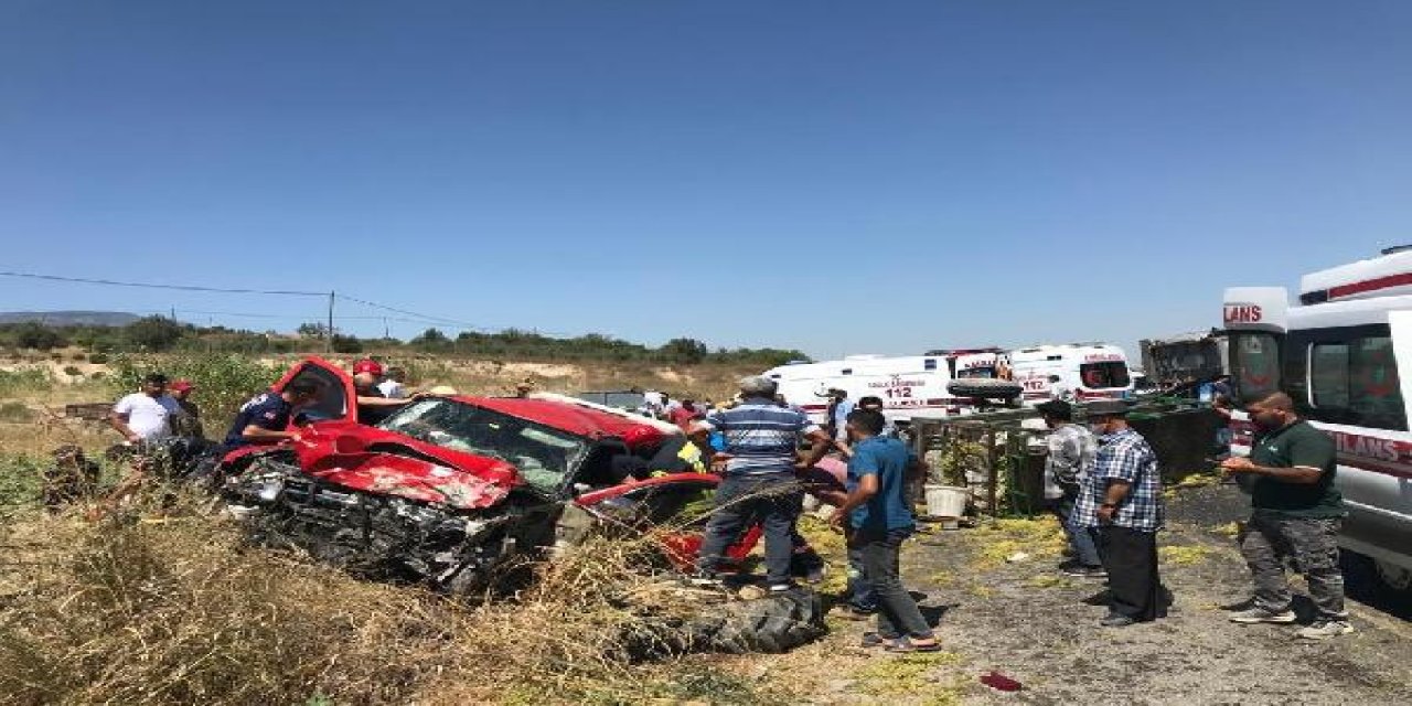 Yangına giden itfaiye aracı ile traktör çarpıştı: 4 yaralı