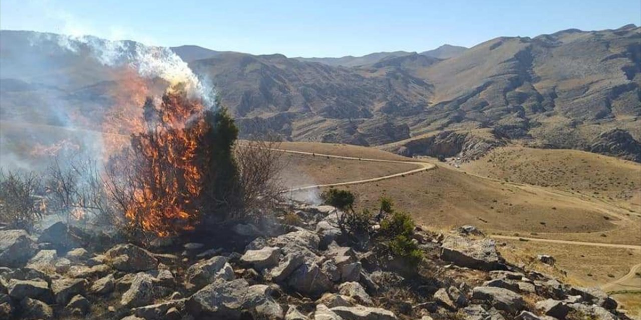 Konya’da yaylada yangın