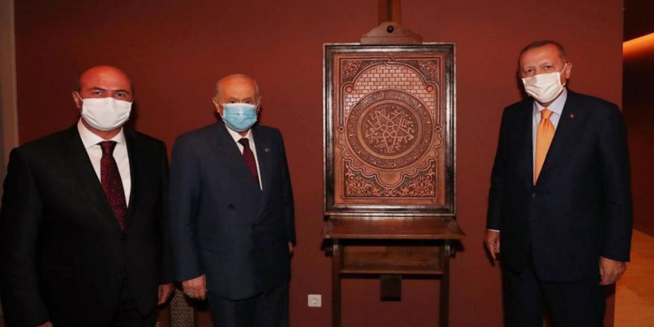 Selçuklu Belediyesi'nden Cumhurbaşkanı Erdoğan ile MHP Lideri Bahçeli'ye özel hediyeler