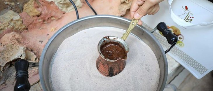 Türk kahvesi ile Arap kahvesi Ramallah'ta buluştu