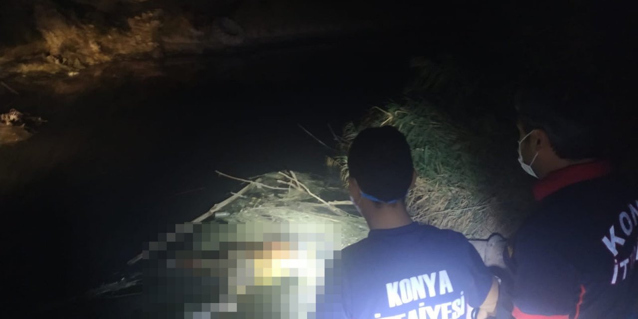Konya’da tahliye kanalında ceset bulundu