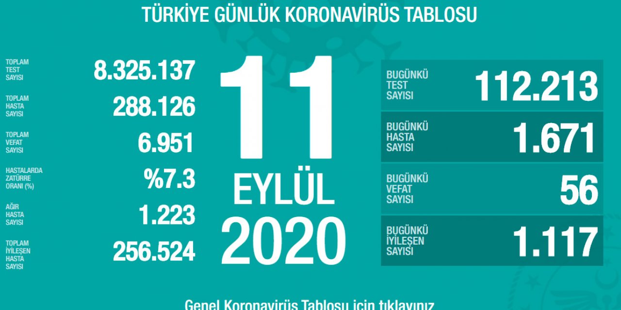 Son dakika: Bakan Koca bugünkü koronavirüs tablosunu açıkladı: 56 vefat, 1671 yeni hasta