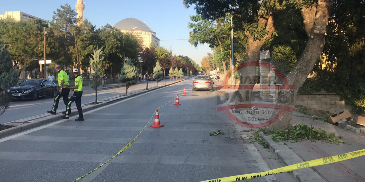 Konya'da otomobilin çarptığı yaya hayatını kaybetti