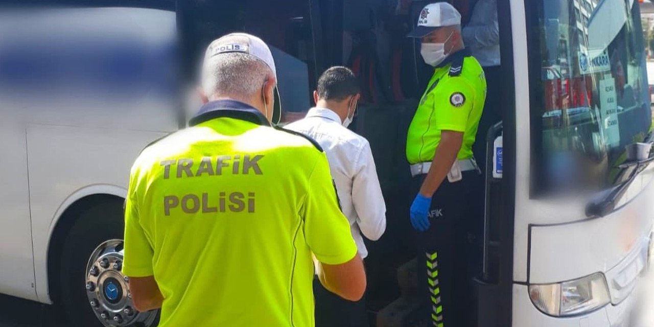 Konya'da 620 sürücüye 270 bin lira ceza