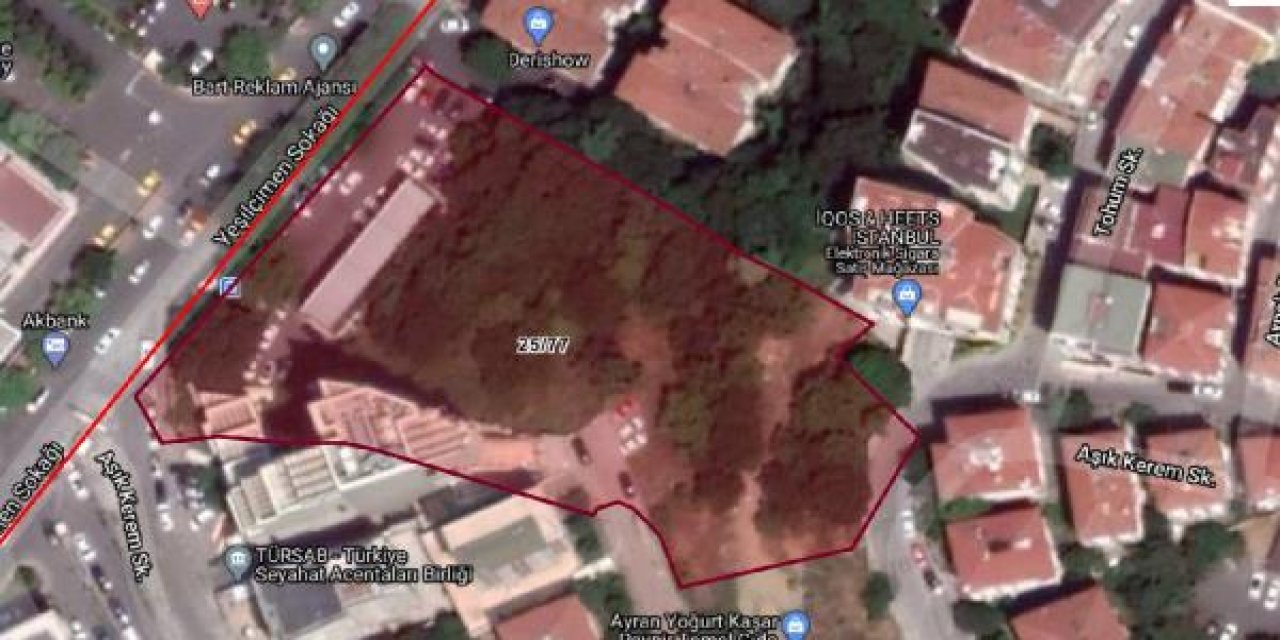 İBB, Beşiktaş'ta 5 bin 763 metrekarelik üzerinde ağaçlar bulunan arsayı satışa çıkardı!