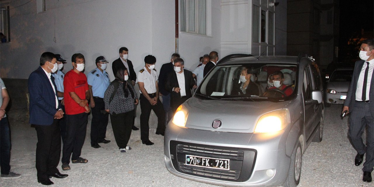 Şehidimizin eşi acı haberi Karaman'da aldı