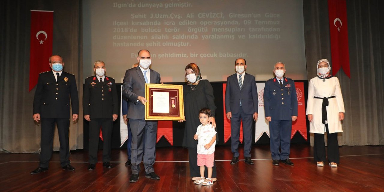 Konya'da "Devlet Övünç Madalyası ve Beratı Tevcih Töreni"