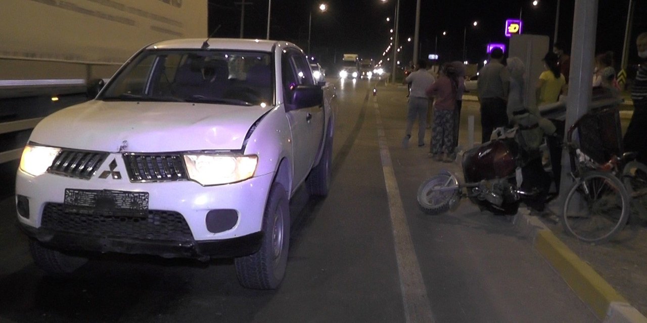 Konya'da kamyonet elektrikli bisiklete çarptı: 2 yaralı