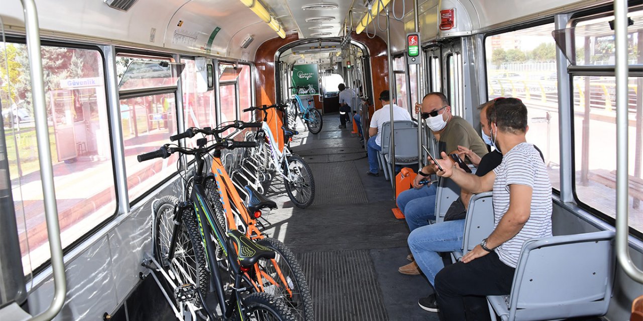 Konya Büyükşehir Belediyesi'nden 'Bisiklet Tramvayı' duyurusu