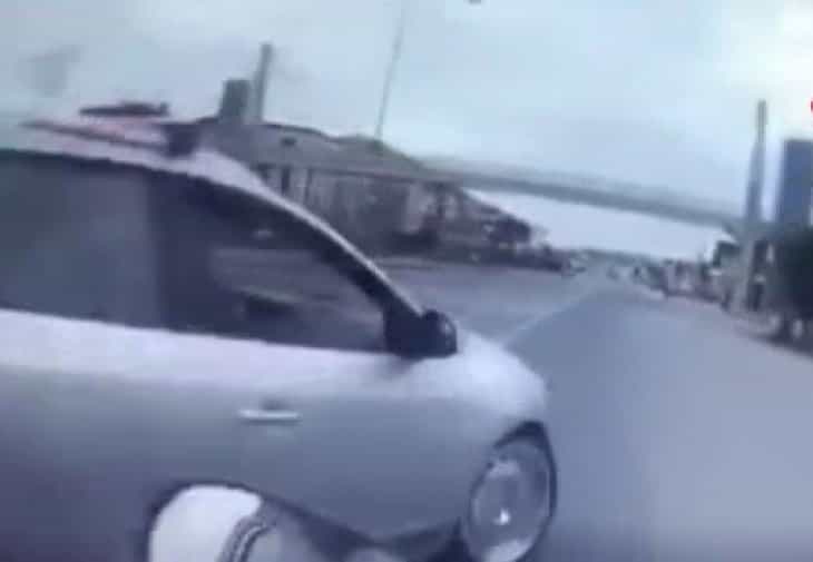 Motosiklet sürücüsü ölüm anını kaydetmiş!