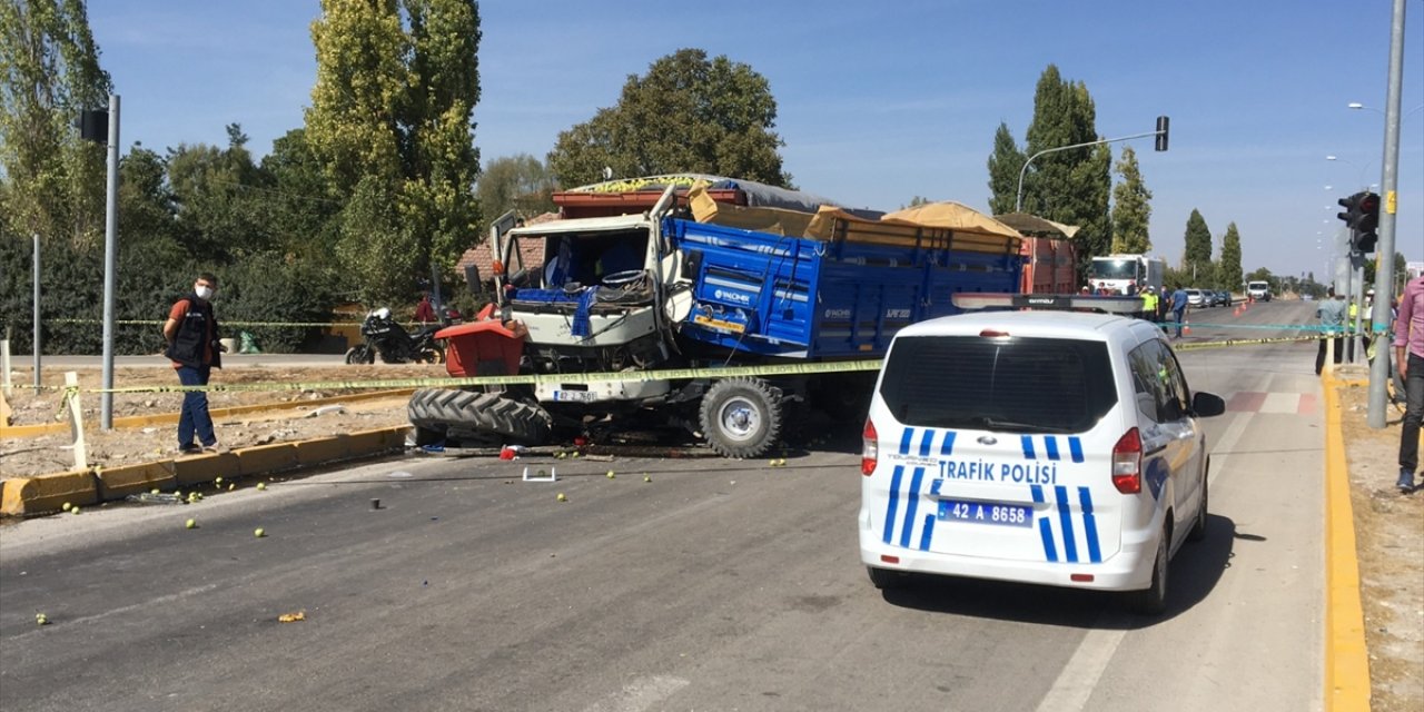 Konya'da feci kaza: 1 ölü, 2 yaralı