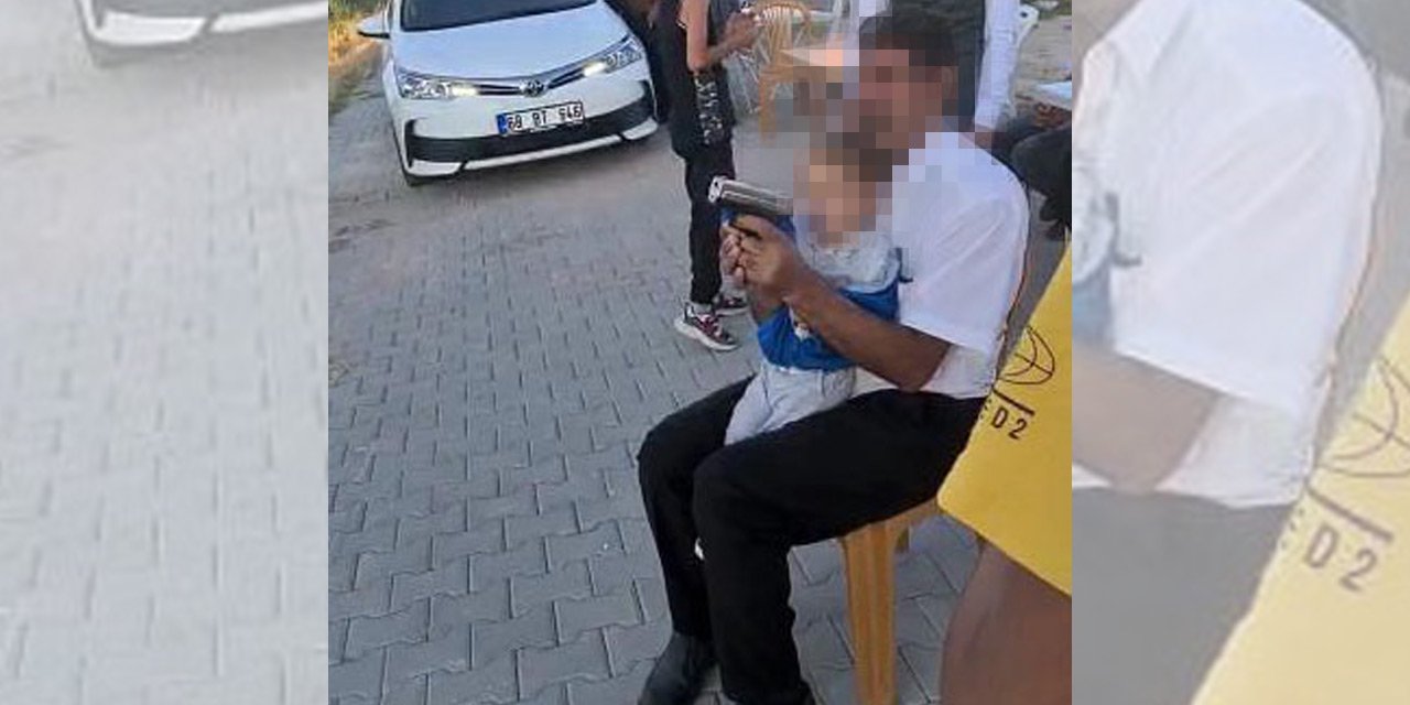 Kucağındaki torununa silahla ateş ettiren dede gözaltına alındı