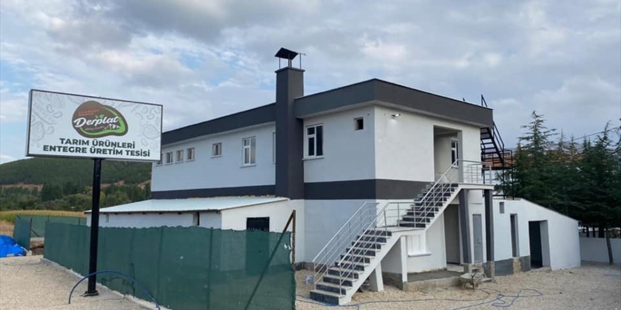 Derbent'e kurulan fasulye konserve ve kuru bakliyat paketleme fabrikası faaliyete geçti