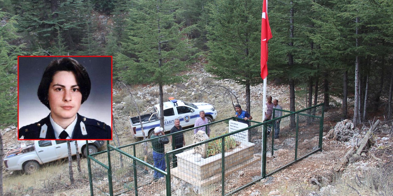 Şehit pilot Ayfer Gök’ün kaza yerindeki mezarı koruma altına alındı