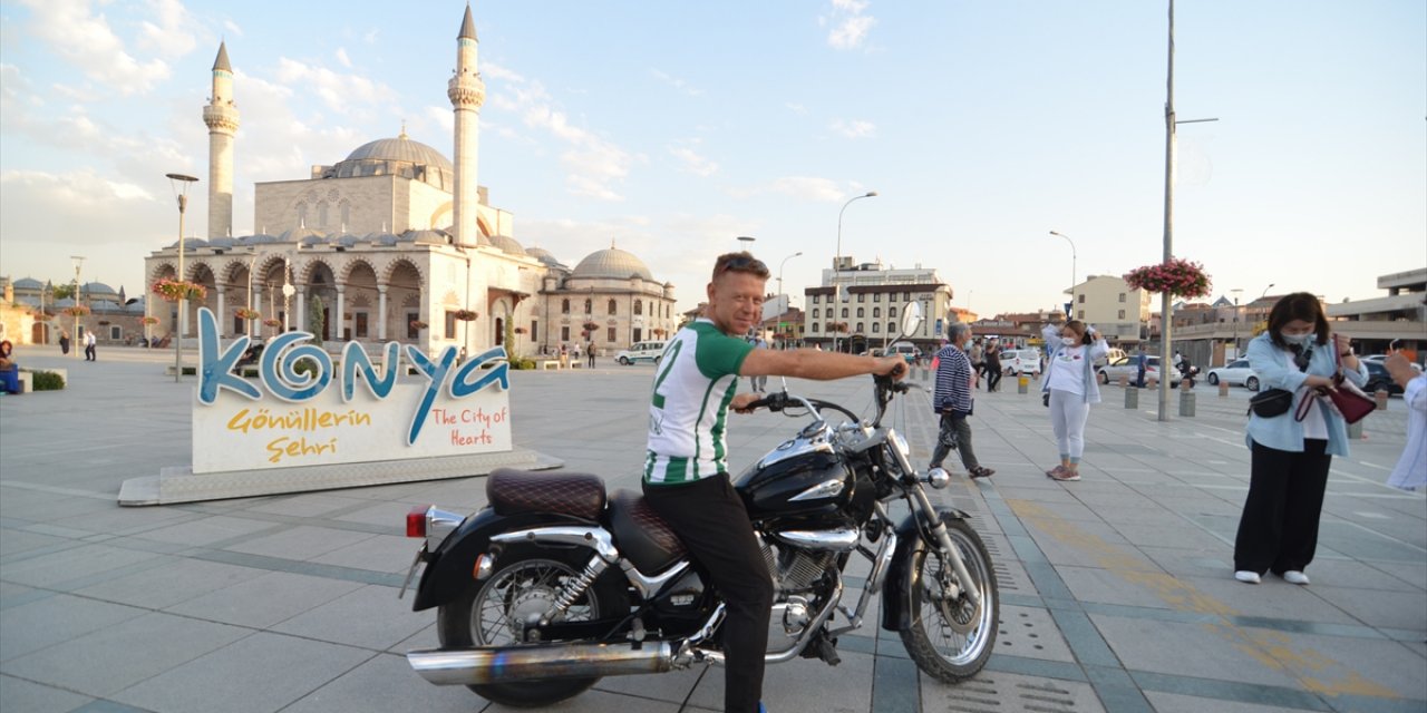 Konya'da banka memuru, motosiklet tutkusu için 1 yılda 50 kilo verdi