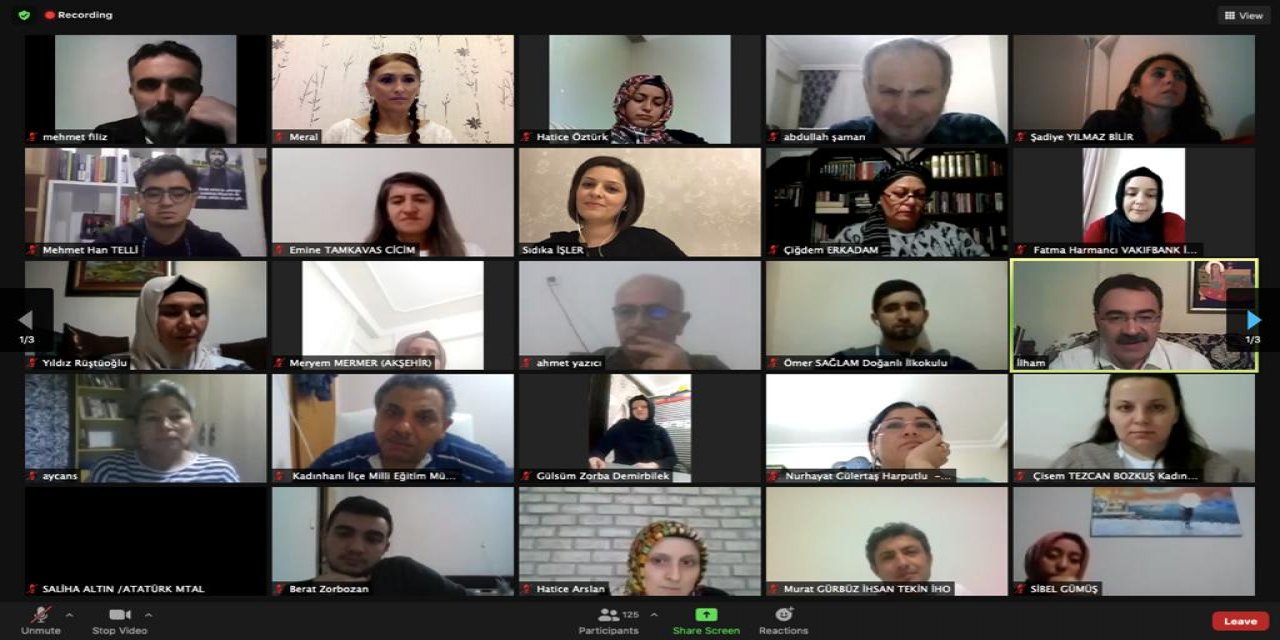 Konya'da Öğretmen Mektebi kapsamında seminerler devam ediyor