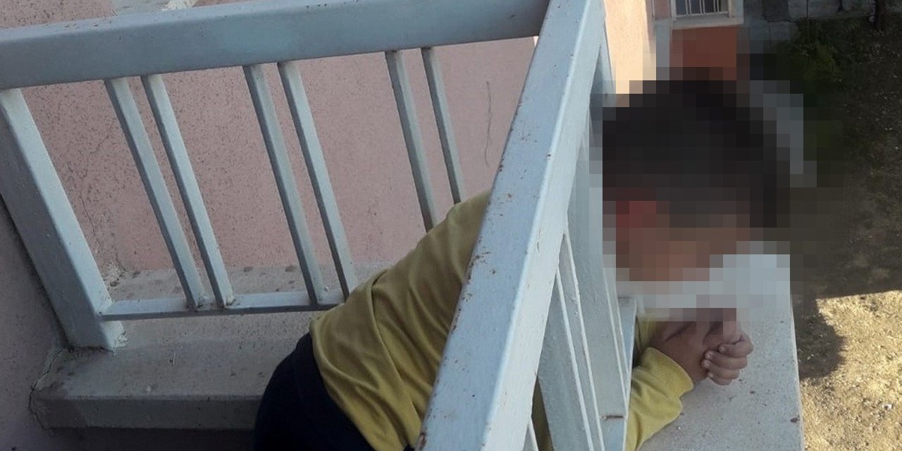 6 yaşındaki çocuğun başı balkon demirine sıkıştı! İtfaiyeden kurtarma operasyonu