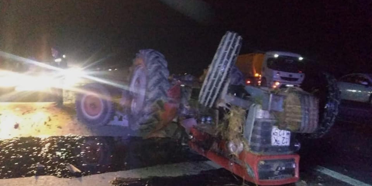 Konya’da TIR traktörle çarpıştı: 1 ölü, 2 yaralı