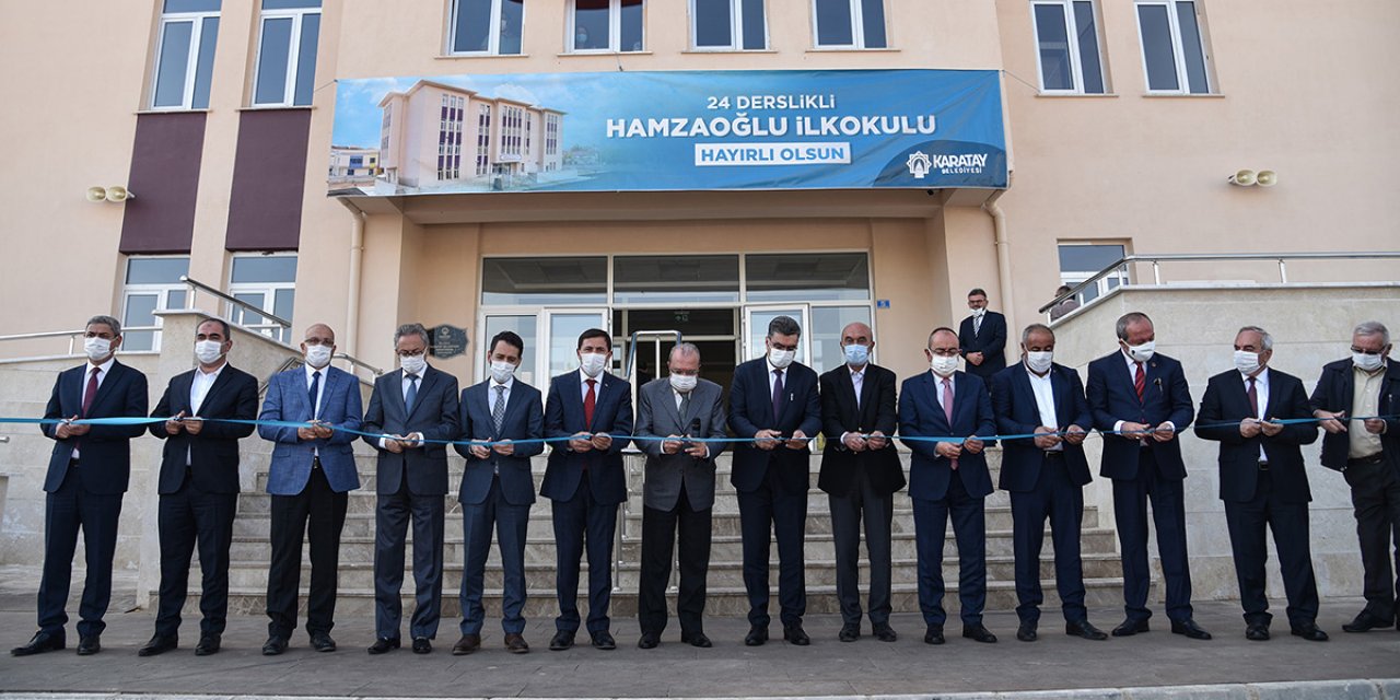 Karatay’da bir eğitim yuvası daha: Hamzaoğlu İlkokulu törenle açıldı
