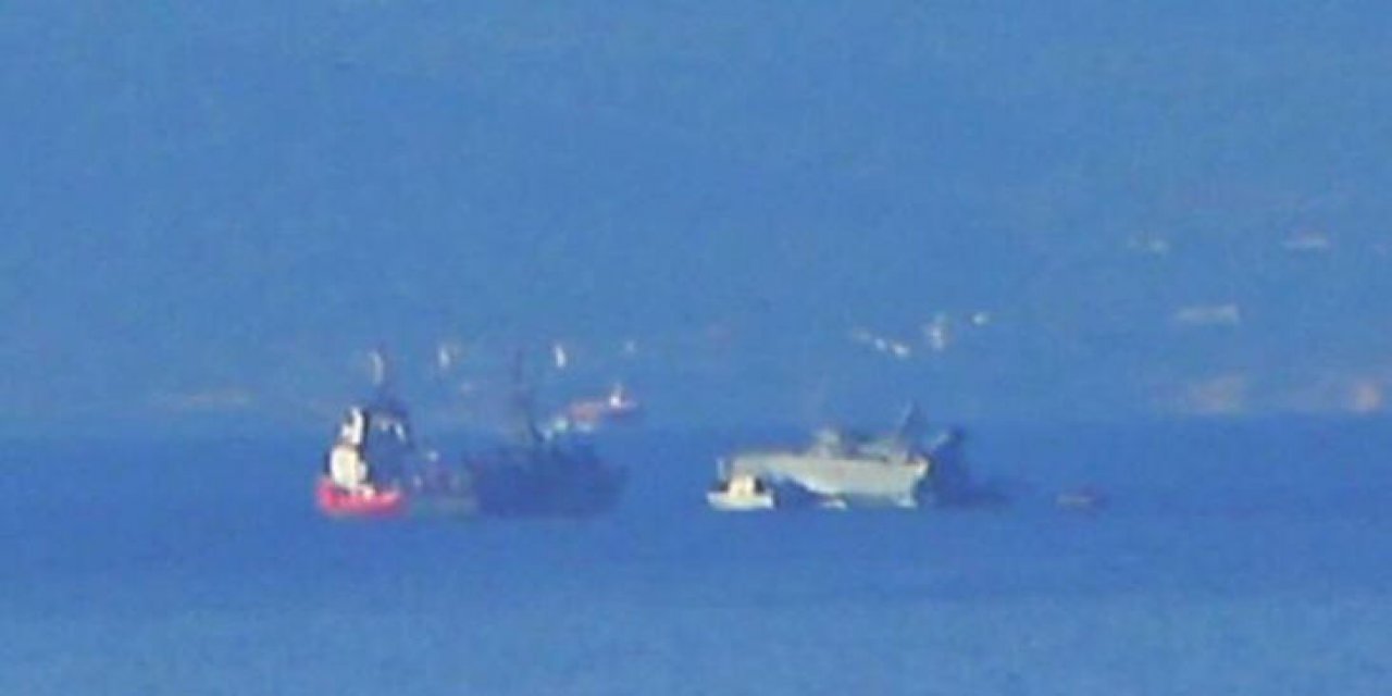 Yunan savaş gemisi Ege Denizi'ne gömüldü
