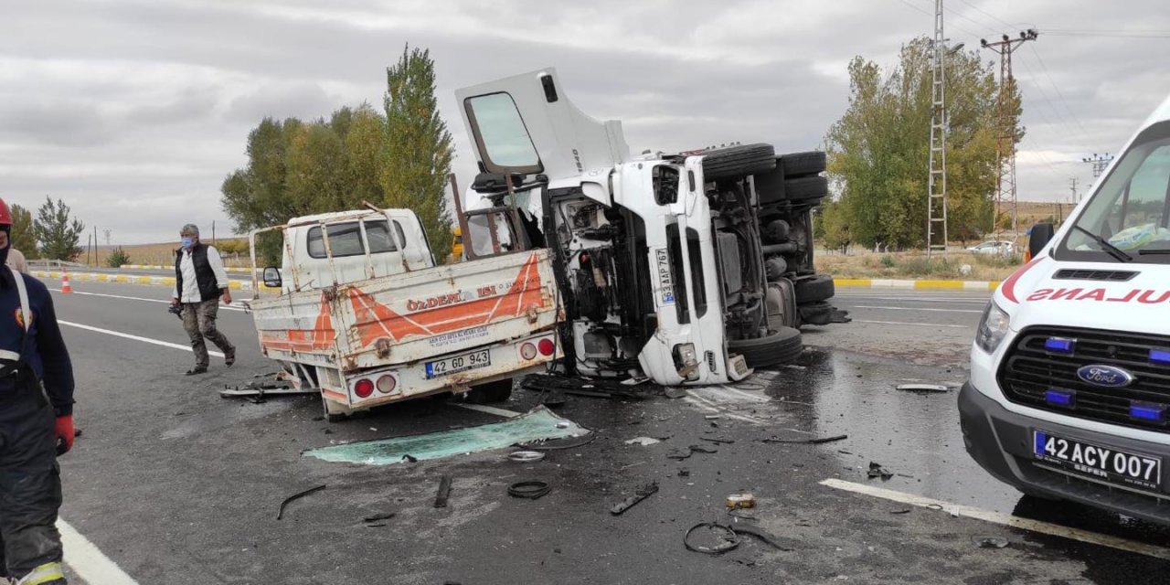 Konya’da zincirleme kaza: 4 yaralı