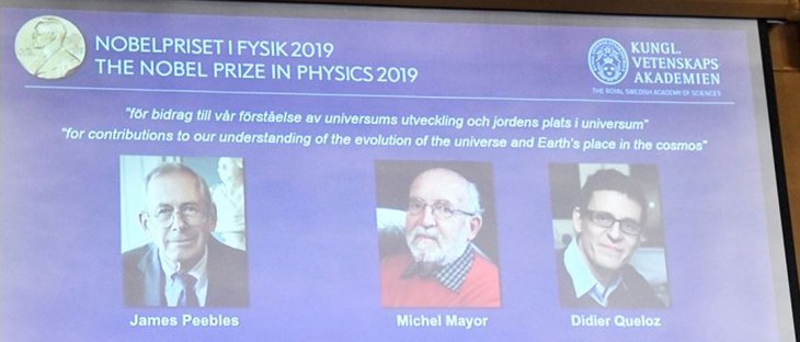 2019 Nobel Fizik Ödülü'nü kazananlar açıklandı
