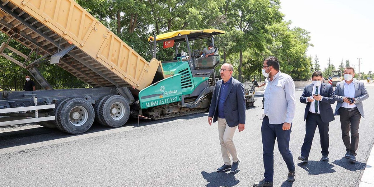 Meram’da 3 cadde daha tamamlandı