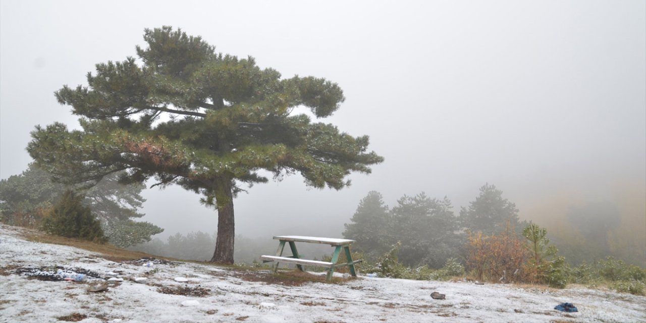 Konya’da kar, sis ve sonbahar renkleri bir arada! Muhteşem kareler
