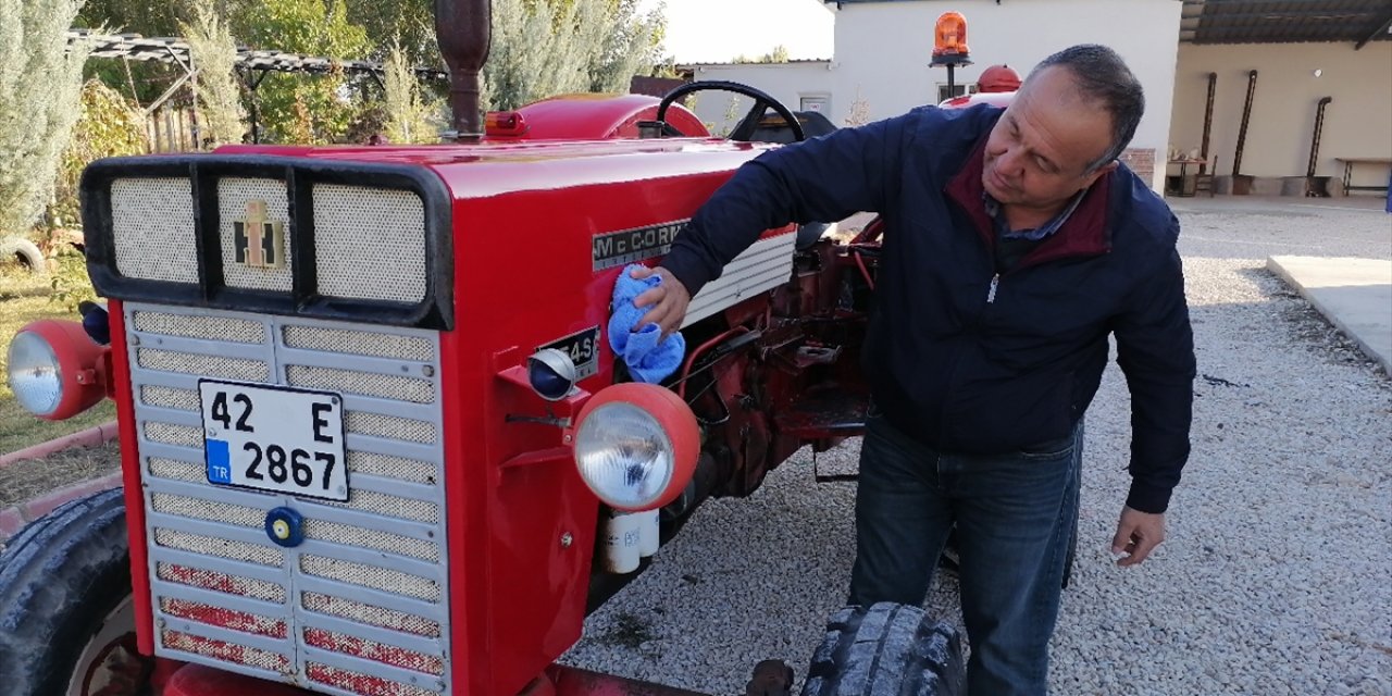 Konyalı emekli astsubay, baba yadigarı traktörü bulmak için dedektif gibi iz sürdü! 27 yıl sonra geri aldı