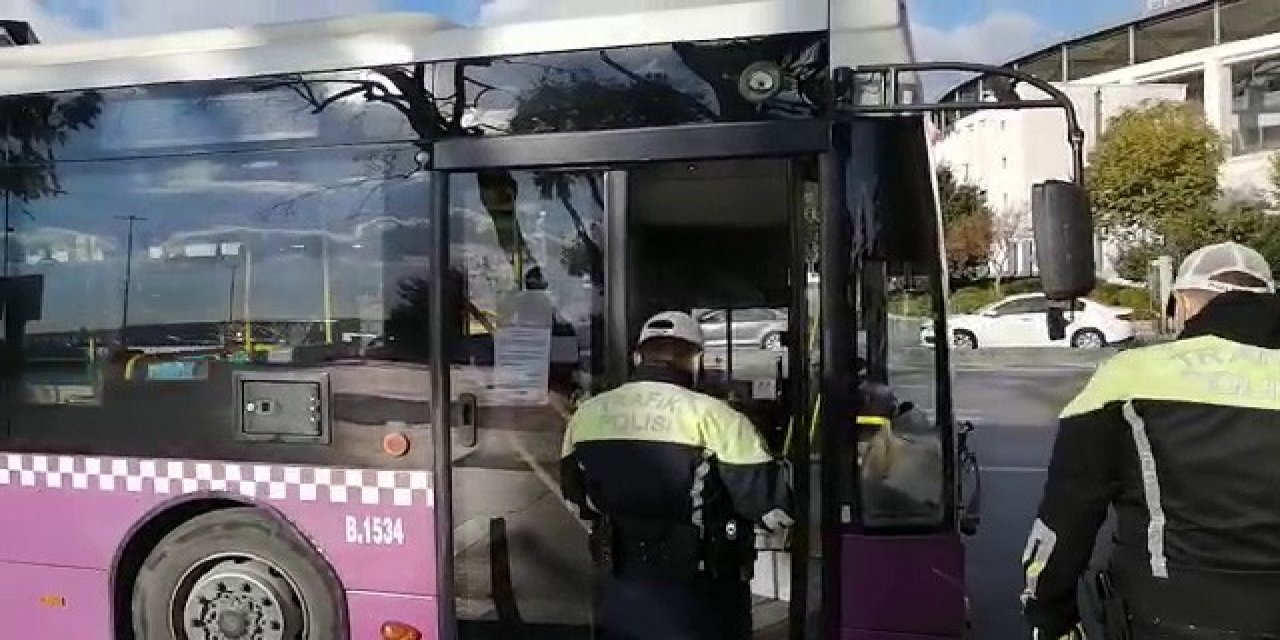 Koronavirüslü otobüs şoförü direksiyon başında çıktı I VİDEO