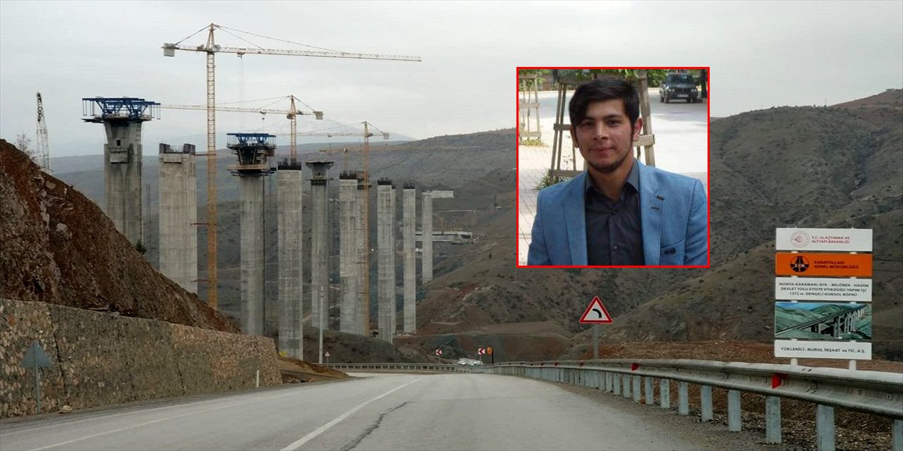 Konya’da viyadük inşaatında kaza! 50 metre yüksekten düşen genç işçi öldü