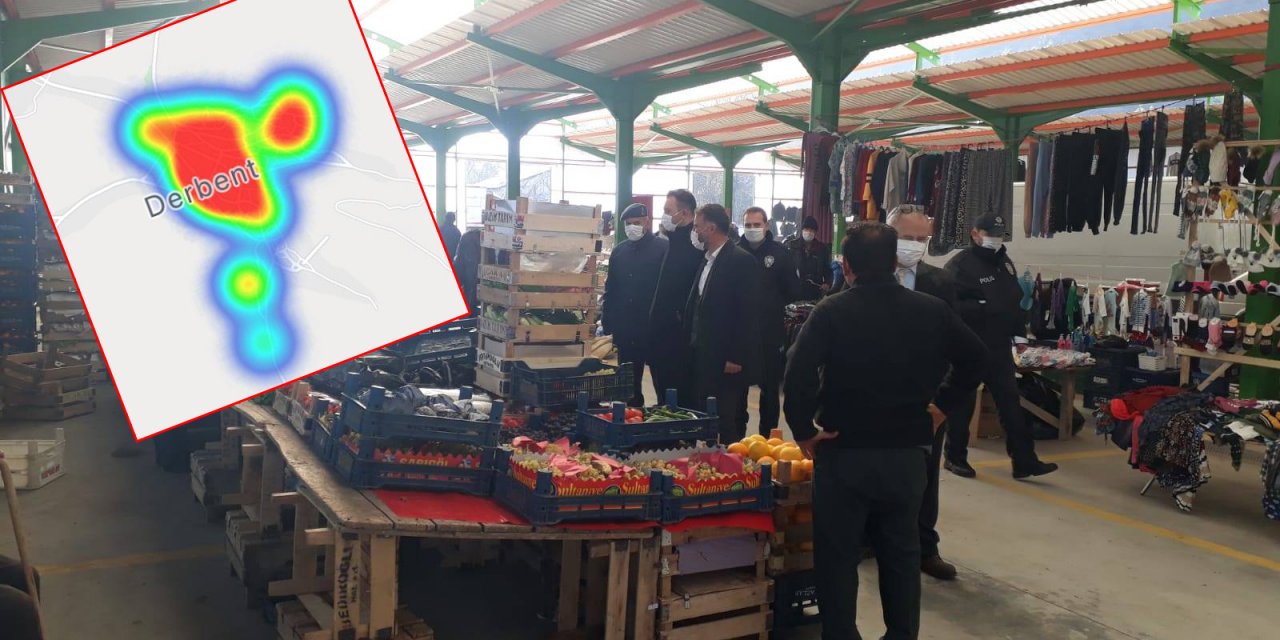 Konya’nın vaka sayısı artan ilçesinde flaş pazar yeri kararı