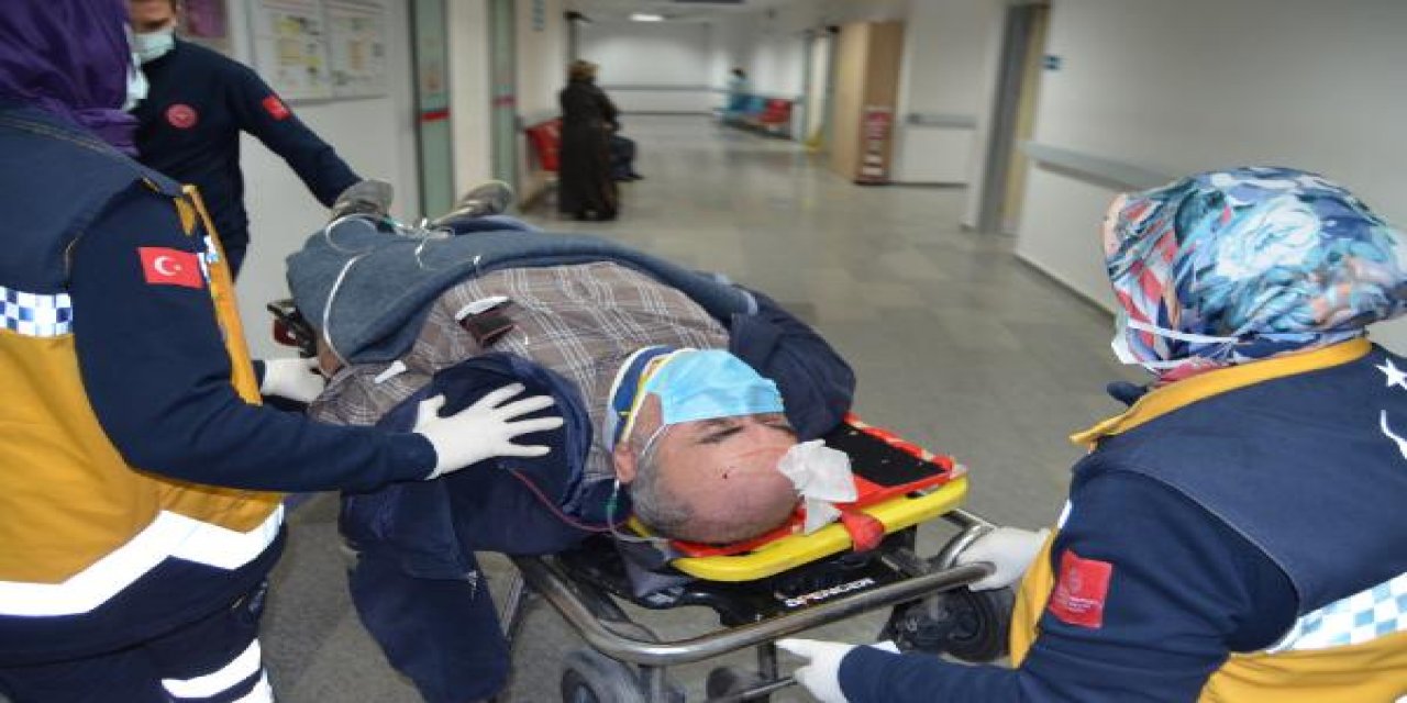 Kümesi tadilat etmek isterken çatıdan düştü