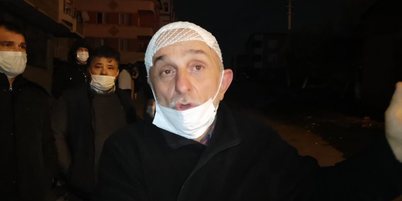 Kahraman koca, karısını alevlerin arasından çıkardı! İkisi de yaralı kurtuldu