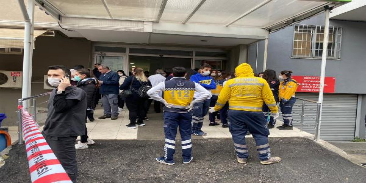 Özel hastanede yangın paniği!