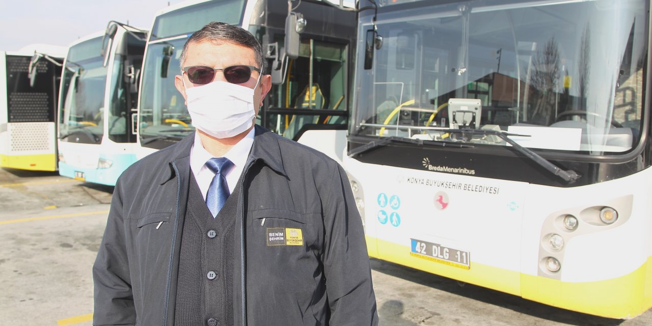 Konya’da otobüs şoföründen dua alan davranış! Fenalaşan yolcuyu hastaneye böyle yetiştirdi