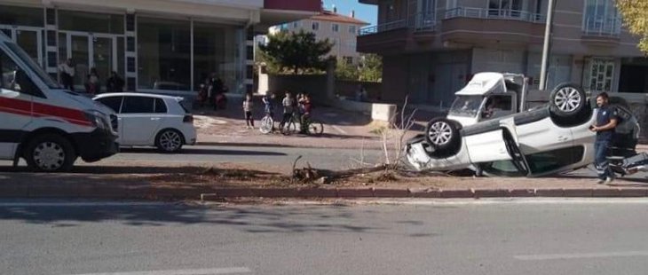 Konya’da düğün konvoyunda kaza! 6 araç karıştı, 3 yaralı var